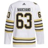 Boston Bruins tröja 100th Anniversary Brad Marchand Adidas 2023-24 Vit Authentic - NHL Tröjor Herr